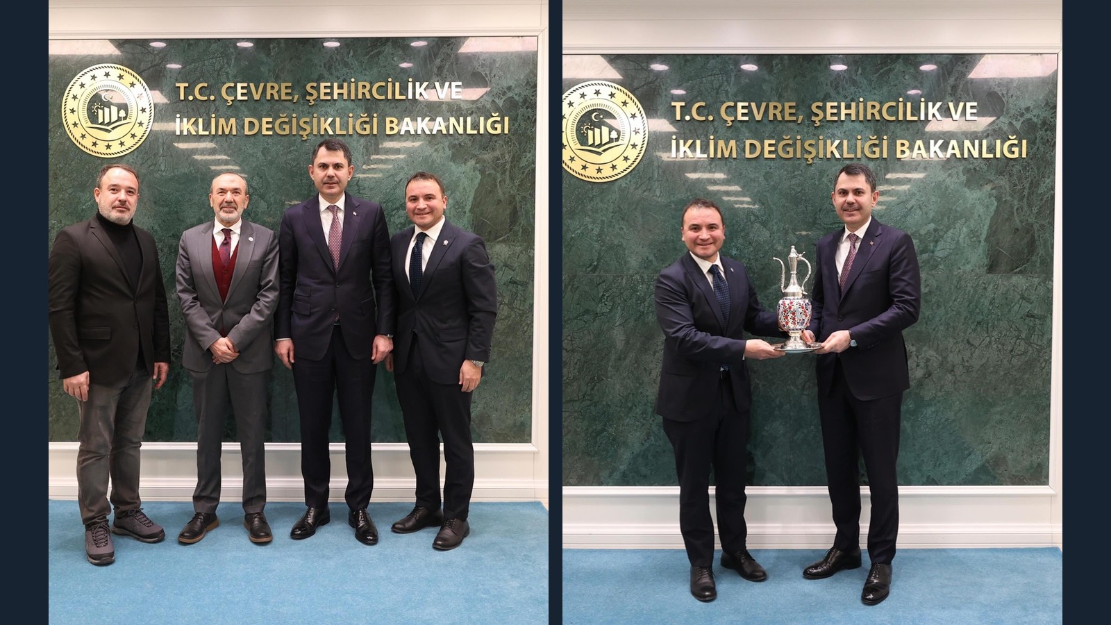 Başkan Mustafa Arslanoğlu, Murat Kurum ve Yaşar Yıldırım ile Sanayi Projelerini Görüştü